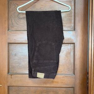 American eagle, brown corduroy straight leg pants